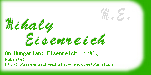 mihaly eisenreich business card