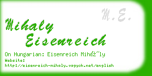 mihaly eisenreich business card